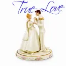 Wedding Cinderella & Prince Charming (with floating hearts)- True Love
