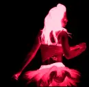 pink neon girl