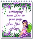 FairyDoll Note Pad - Showing some Luv to your page. Luv Ya, Faye