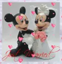 Wedding Mickey & Minnie Mouse(with hearts)- Just Married