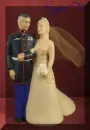 Wedding Bride & Marine Corp. Groom (with bress blues)- Semper Fi...