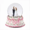 Wedding Snowglobe Bride & Groom (with snowfall effect)- Mandy