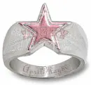 dallas cowboys pink star ring lizzy