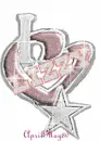 dallas cowboys pink heart charm lizzy