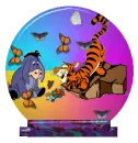 tiger in a snowglobe