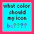 What color should my icon b