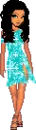 Blue Glitter Dress