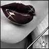 glittery lips