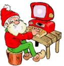 computer santa