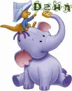 Pooh Heffalump & Roo- Dawn