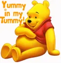 Pooh Sitting- Yummy in my Tummy!