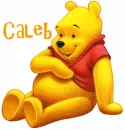 Pooh Sitting- Caleb