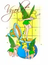 Tinkerbell Jumping on Jewerly Box- Vyolet