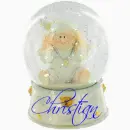 Baby Boy Snowglobe (with snow effect)- Christian