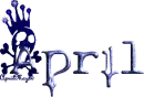 skull blue drip blood april
