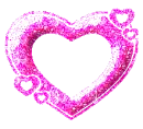 pink glittery heart