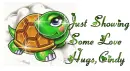 Sparkle Turtle with Saying