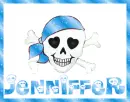 Blue Jenniffer Skull