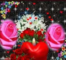 candle and heart