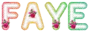 Rainbow Rotondo with Small Rose - Faye