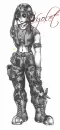 Anime Sexy Girl Soldier- Vyolet