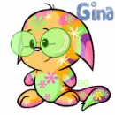 Neopet Kacheek Disco (with glasses)- Gina