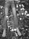 Feet in grasland