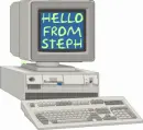 Computer- Hello from Steph