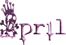 skull purple drip blood april