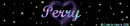 Perry with purple hearts and stars
