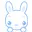 blue mini bunny