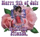 Fairy Pink Rose - Happy 4th of July to all my Friends.