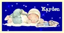 baby sleeping and sucking his thumb