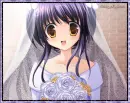 Happy Purple Bride