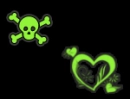 green star/skully bg