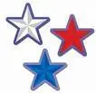 red white & blue stars