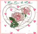 a pink heart