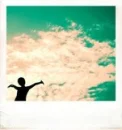 clouds polaroid
