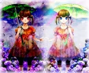 Twins in a Garden