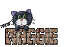 MAGGIE cblinking cat on brick wall