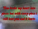 In pieces