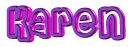 KAREN purple pink pulse