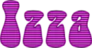 IZZA stripes