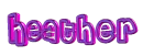 HEATHER purple pink pulse