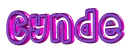 CYNDE purple pink pulse