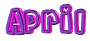 APRIL purple pink pulse