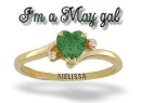 MELISSA May birthstone ring