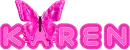 Karen pink butterfly
