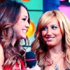 Miley Cyrus and Ashley Tisdale on TRL