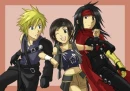 Vincent and Yuffie and Cloud